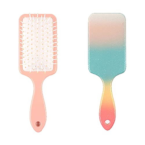 Gradient Pet Hair Removal Comb Grooming Massage Brush Plastic Rubber Multicolor Cats Combs Fur Remover for Dog Cleaning Supplies (One Size,Multicolor) von HNDB