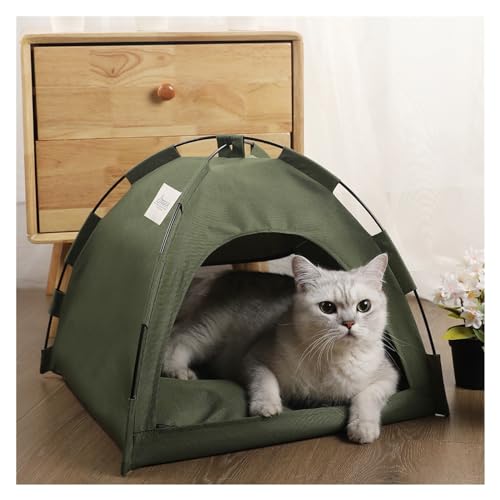 HNEJA Tipi Zelt für Haustiere Haustier-Zeltbett, Katzenhausbedarf, Produkte, Zubehör, Möbel, Betten, Kätzchenzelte (Color : A, Size : M) von HNEJA