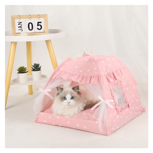 Tipi Zelt für Haustiere Haustier-Zeltbett, Katzenhausbedarf, Produkte, Zubehör, Möbel, Betten, Kätzchenzelte (Color : D, Size : M) von HNEJA