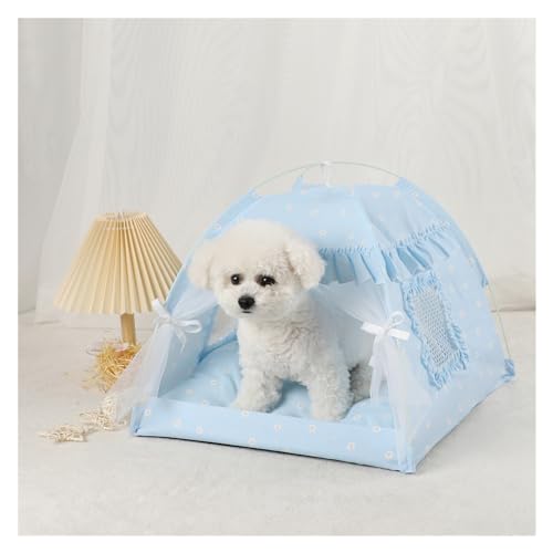 Tipi Zelt für Haustiere Haustier-Zeltbett, Katzenhausbedarf, Produkte, Zubehör, Möbel, Betten, Kätzchenzelte (Color : E, Size : L) von HNEJA