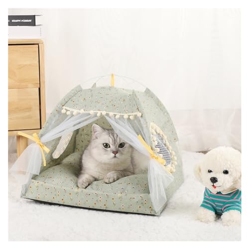 Tipi Zelt für Haustiere Haustier-Zeltbett, Katzenhausbedarf, Produkte, Zubehör, Möbel, Betten, Kätzchenzelte (Color : G, Size : M) von HNEJA