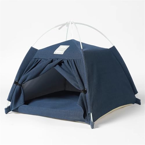 Tipi Zelt für Haustiere Outdoor Indoor Tragbares faltbares süßes Haustierzelt for Kätzchen, kleine Katzen, Hunde, Welpen (Color : B) von HNEJA