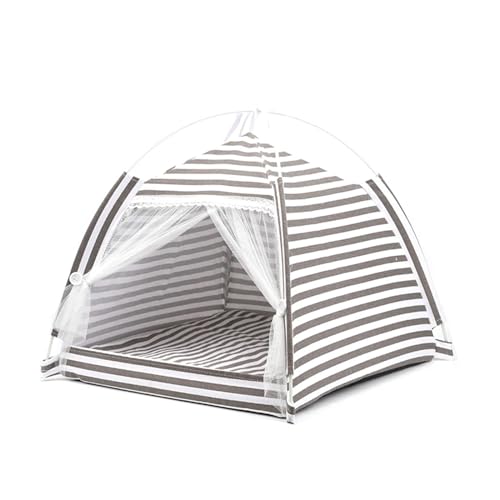 Tipi Zelt für Haustiere Outdoor Indoor Tragbares faltbares süßes Haustierzelt for Kätzchen, kleine Katzen, Hunde, Welpen (Color : C) von HNEJA