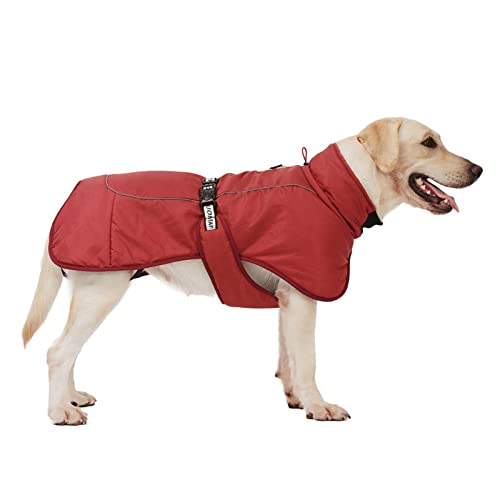 HNFYSMQL Große Hundekleidung Warme Hundejacke Verstellbarer Hundemantel Heimtierbedarf (Color : A, Size : 5XL) von HNFYSMQL