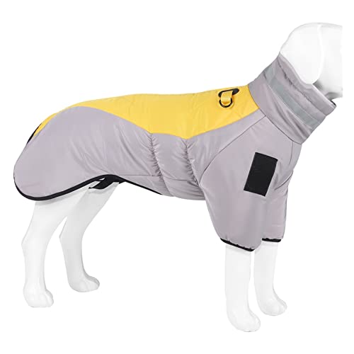 HNFYSMQL Hundekleidung Mantel Haustier Baumwolle zweibeinige warme Kleidung for mittelgroße Hunde (Color : Pink, Size : 4XL 18-22.5KG) von HNFYSMQL