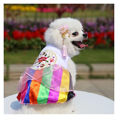 HNFYSMQL Spitze Haustier Hund Kleidung Hochzeitskleid Hunde Kleidung Katze Kleine Party (Color : 2, Size : 2XL) von HNFYSMQL