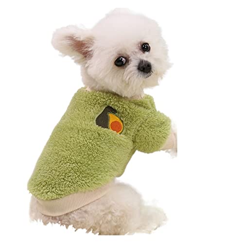 HNFYSMQL Warme Hundekleidung, weicher Welpenpullover for Hunde (Color : Green, Size : XL) von HNFYSMQL