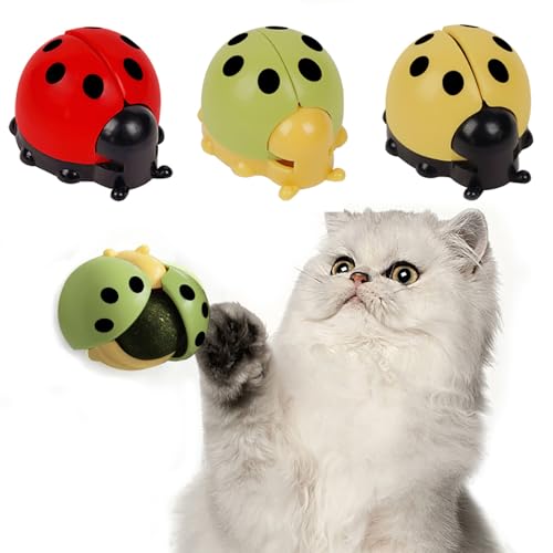 HNQTJJS Katzenminze-Spielzeugbälle, die an der Wand haften, Katzenspielzeug-Ball, Katzenminze-Wandbälle zum Lecken von Katzen, Katzengesichtskratzer, Selbstpfleger für Hauskatzen, 3 Farben, HNQTJJS Katzenminze-Spielzeugbälle, die an der Wand haften, Katzenspielzeug-Ball, Katzenminze-Wandbälle zum Lecken von Katzen, Katzengesichtskratzer, Selbstpfleger für Hauskatzen, 3 Farben, von HNQTJJS