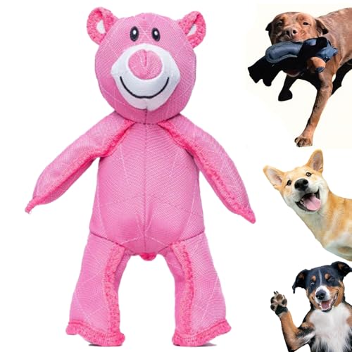 Unbreakable Bear, Unbreakable Bear Hundespielzeug, Quietschendes BäRen Kauspielzeug füR Hunde, DreifachnäHte und Kaufestes Nylon, Waschbares, Bissfestes HundebäRenspielzeug füR Starke Kauer (Pink) Unbreakable Bear, Unbreakable Bear Hundespielzeug, Quietschendes BäRen Kauspielzeug füR Hunde, DreifachnäHte und Kaufestes Nylon, Waschbares, Bissfestes HundebäRenspielzeug füR Starke Kauer (Pink) von HNTKGME