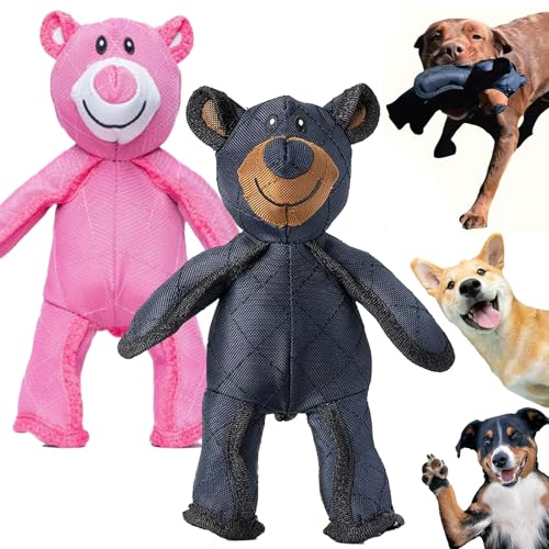 Unbreakable Bear, Unbreakable Bear Hundespielzeug, Quietschendes BäRen Kauspielzeug füR Hunde, DreifachnäHte und Kaufestes Nylon, Waschbares, Bissfestes HundebäRenspielzeug füR Starke Kauer (Mix) Unbreakable Bear, Unbreakable Bear Hundespielzeug, Quietschendes BäRen Kauspielzeug füR Hunde, DreifachnäHte und Kaufestes Nylon, Waschbares, Bissfestes HundebäRenspielzeug füR Starke Kauer (Mix) von HNTKGME