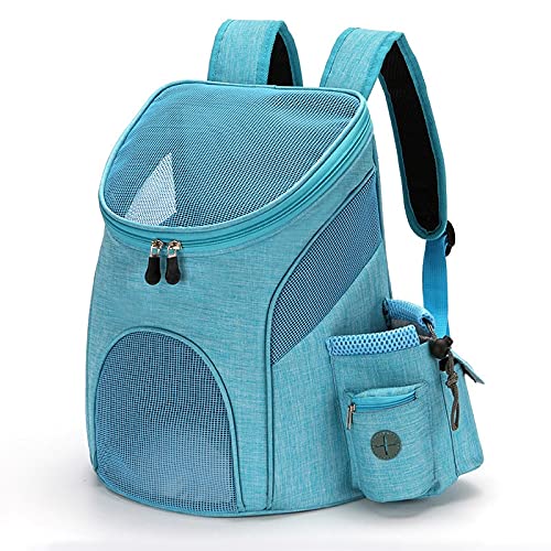 HNTKSM Rucksack Für Haustiere, Hunderucksack Outdoor-Hund atmungsaktive Tasche Mesh-Hund Tragbare Rucksack Große Kapazität Katze Tragetasche Tragbare Reise Haustierenträger (Color : Blue, Size : S) HNTKSM Rucksack Für Haustiere, Hunderucksack Outdoor-Hund atmungsaktive Tasche Mesh-Hund Tragbare Rucksack Große Kapazität Katze Tragetasche Tragbare Reise Haustierenträger (Color : Blue, Size : S) von HNTKSM