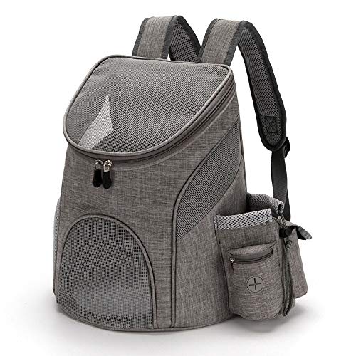HNTKSM Rucksack Für Haustiere, Hunderucksack Outdoor-Hund atmungsaktive Tasche Mesh-Hund Tragbare Rucksack Große Kapazität Katze Tragetasche Tragbare Reise Haustierenträger (Color : Grey, Size : S) HNTKSM Rucksack Für Haustiere, Hunderucksack Outdoor-Hund atmungsaktive Tasche Mesh-Hund Tragbare Rucksack Große Kapazität Katze Tragetasche Tragbare Reise Haustierenträger (Color : Grey, Size : S) von HNTKSM