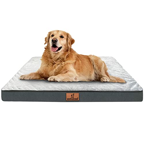 HNUOUNH Hundebett Grosse Hunde, Orthopädisches Hundebett Waschbar Hundekissen Flauschig,Atmungsaktiv Hundematte Hundematratze mit Abnehmbarer Deckel, Anti-Rutsch-Boden, Grau 105x74x10cm HNUOUNH Hundebett Grosse Hunde, Orthopädisches Hundebett Waschbar Hundekissen Flauschig,Atmungsaktiv Hundematte Hundematratze mit Abnehmbarer Deckel, Anti-Rutsch-Boden, Grau 105x74x10cm von HNUOUNH