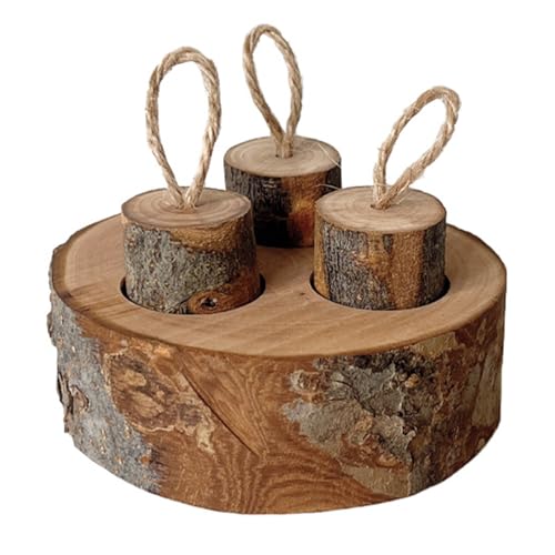 Hamsters Futterfuttermittel Holz Puzzle Fütterungsbrett Für Kaninchen Hamster Treasspenser Snacks Feeder Pet Supply von HNsdsvcd