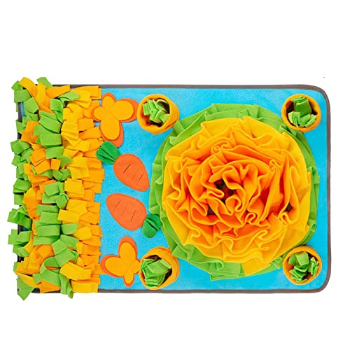 Pet Snuffle Feeding Mat Dog Interactive Puzzle Toy Slow Feeder Large Sniffing Pad Encouraging Foraging Skills For Pets Dog Sniffing Pad Large Puzzle Mat Slow Feeder For Treats For Snuffle Mat Toy von HNsdsvcd