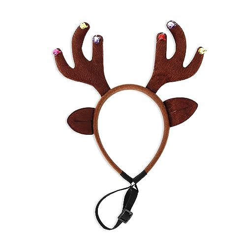 Weihnachts-Stirnband für Haustiere, weiches und bequemes Haar für Hunde, Cosplay, Ornamente, Zubehör für Weihnachten von HNsdsvcd