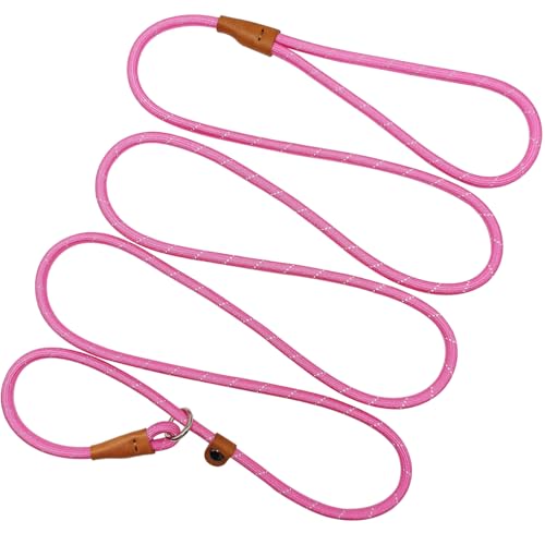 Hoanan Retrieverleine, Trainingsleine, reflektierend, kein Ziehen, 0,6 cm x 2,1 m, Schlupfleine für kleine und mittelgroße Rassen, Rosa Hoanan Retrieverleine, Trainingsleine, reflektierend, kein Ziehen, 0,6 cm x 2,1 m, Schlupfleine für kleine und mittelgroße Rassen, Rosa von HOANAN