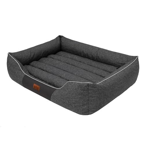 HOBBYGARDEN Haustierbett Hundeliegen Kissen Liegen Hundebett Rastplatz Hundekissen Bett Sofa Hundekorb Tierbett Hundesofa Matratze, XXXL - 140 x 115 cm Schwarz Ökoleinen HOBBYGARDEN Haustierbett Hundeliegen Kissen Liegen Hundebett Rastplatz Hundekissen Bett Sofa Hundekorb Tierbett Hundesofa Matratze, XXXL - 140 x 115 cm Schwarz Ökoleinen von HOBBYGARDEN