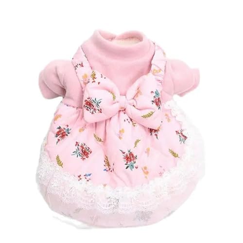 HOCEDO Prinzessin Hund Katze warmes Kleid Blumenschleife Design Haustier Welpen Wintermantel Outfit für Hunde Katzen HOCEDO Prinzessin Hund Katze warmes Kleid Blumenschleife Design Haustier Welpen Wintermantel Outfit für Hunde Katzen von HOCEDO