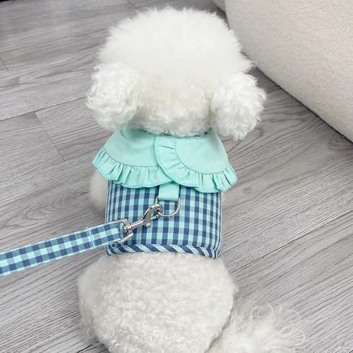 Hunde- und Katzengeschirr und Leine-Set, niedliches Haustier-Gehleine-Zubehör mit Halsband, Welpenweste, Kleidung für kleine Hunde Hunde- und Katzengeschirr und Leine-Set, niedliches Haustier-Gehleine-Zubehör mit Halsband, Welpenweste, Kleidung für kleine Hunde von HOCEDO