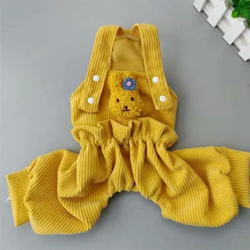 Niedlicher Hunde-Overall, Hundekleidung, rosa, gelbe Träger, Overalls, Kleidung für Haustier-Overalls, Pyjamas für kleine mittelgroße Hunde Niedlicher Hunde-Overall, Hundekleidung, rosa, gelbe Träger, Overalls, Kleidung für Haustier-Overalls, Pyjamas für kleine mittelgroße Hunde von HOCEDO