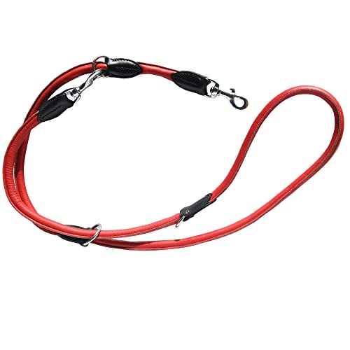 HOGACA EDLE Echt-Leder-Hunde-Leine 786-07.1, ø1,0 x 220cm, mehrfach verstellbar, rot HOGACA EDLE Echt-Leder-Hunde-Leine 786-07.1, ø1,0 x 220cm, mehrfach verstellbar, rot von HOGACA