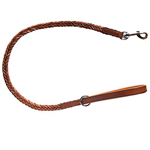 HOGACA Echt-Leder-Hunde-Leine 786-01, 1,8 x 100 cm, geflochten, Hellbraun, hochwertige Metallteile aus nichtrostenden Chromnickelstahl HOGACA Echt-Leder-Hunde-Leine 786-01, 1,8 x 100 cm, geflochten, Hellbraun, hochwertige Metallteile aus nichtrostenden Chromnickelstahl von HOGACA