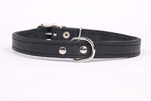 Exklusives,weiches Echt-Leder-Hunde-Halsband 908 2,0 cm breit x 55 cm, schwarz, Halsumfang 40-50 cm Exklusives,weiches Echt-Leder-Hunde-Halsband 908 2,0 cm breit x 55 cm, schwarz, Halsumfang 40-50 cm von HOGACA