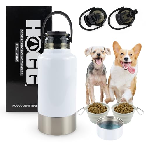 Hogg Hydro Hound, Reise-Hunde-Wasserflasche, tragbarer Wassernapf für Hundemutter, Geschenke für Frauen, 907.2 g Isolierflasche, Edelstahl, Sublimation, zweifarbig Hogg Hydro Hound, Reise-Hunde-Wasserflasche, tragbarer Wassernapf für Hundemutter, Geschenke für Frauen, 907.2 g Isolierflasche, Edelstahl, Sublimation, zweifarbig von HOGG