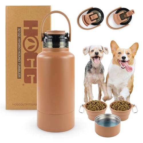 Hogg Hydro Hound, Reise-Hunde-Wasserflasche, tragbarer Wassernapf für Hundemutter, Geschenke für Frauen, 907.2 g isolierte Flasche Edelstahl, pulverbeschichtet - Mokka Hogg Hydro Hound, Reise-Hunde-Wasserflasche, tragbarer Wassernapf für Hundemutter, Geschenke für Frauen, 907.2 g isolierte Flasche Edelstahl, pulverbeschichtet - Mokka von HOGG