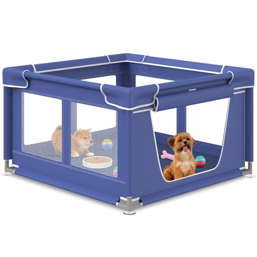 HOHOMETIC Hunde-Laufstall 42 × 42 Zoll, Welpenlaufstall mit Tor für Welpen, kleine und mittelgroße Hunde, Haustier-Laufstall für draußen & drinnen HOHOMETIC Hunde-Laufstall 42 × 42 Zoll, Welpenlaufstall mit Tor für Welpen, kleine und mittelgroße Hunde, Haustier-Laufstall für draußen & drinnen von HOHOMETIC