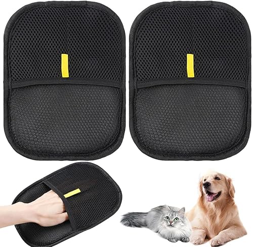 HOIDOKLY Pet Hair Remover Glove, 2025 New Wiederverwendbare Antistatische Handschuhe Doppelseitige, Für Verwendet für Reinigung, Haarentfernung und Schönheitszwecke Für Kleidung (2PCS) von HOIDOKLY