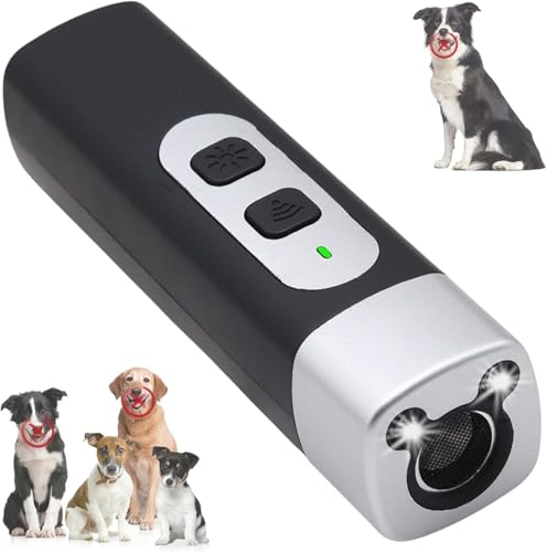 Rindenschild - Das Barkshield Pro, 2025 New Bark Shield Anti Barking - Gerät für Hunde mit HD Taschenlampe mit Einer Einzigen Presse, Zieht die Aufmerksamkeit Ihres Hundes auf (Schwarz) von HOIDOKLY