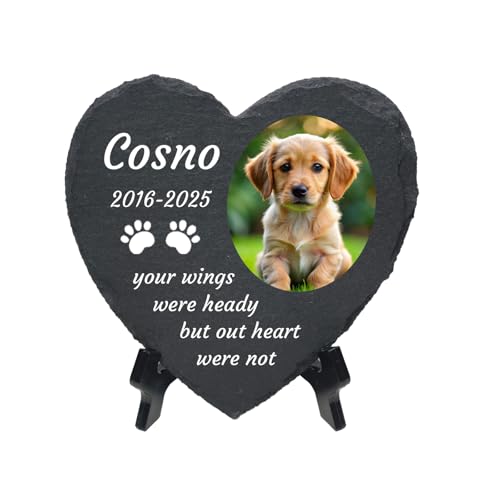 HOJKOUD Personalisiertes Grabzeichen, Hunde- und Katzen-Denkmal, Grabschmuck - Einzigartiges Erinnerungsstück. (Stil 01) von HOJKOUD