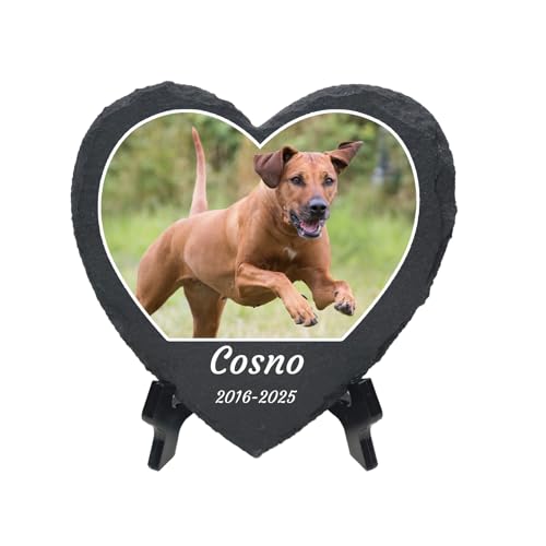 HOJKOUD Personalisiertes Grabzeichen, Hunde- und Katzen-Denkmal, Grabschmuck - Einzigartiges Erinnerungsstück. (Stil 03) von HOJKOUD