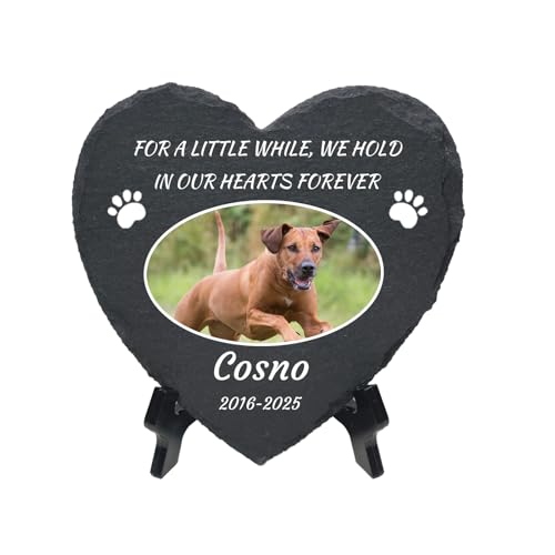 HOJKOUD Personalisiertes Grabzeichen, Hunde- und Katzen-Denkmal, Grabschmuck - Einzigartiges Erinnerungsstück. (Stil 04) von HOJKOUD