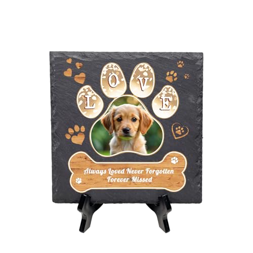 HOJKOUD Personalisiertes Grabzeichen, Hunde- und Katzen-Denkmal, Grabschmuck - Einzigartiges Erinnerungsstück. (Stil 08) von HOJKOUD