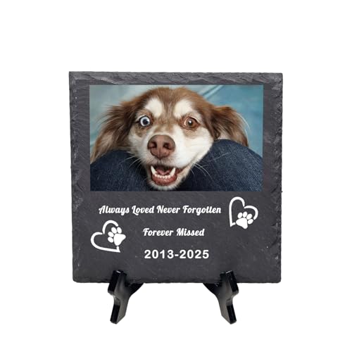 HOJKOUD Personalisiertes Grabzeichen, Hunde- und Katzen-Denkmal, Grabschmuck - Einzigartiges Erinnerungsstück. (Stil 09) von HOJKOUD