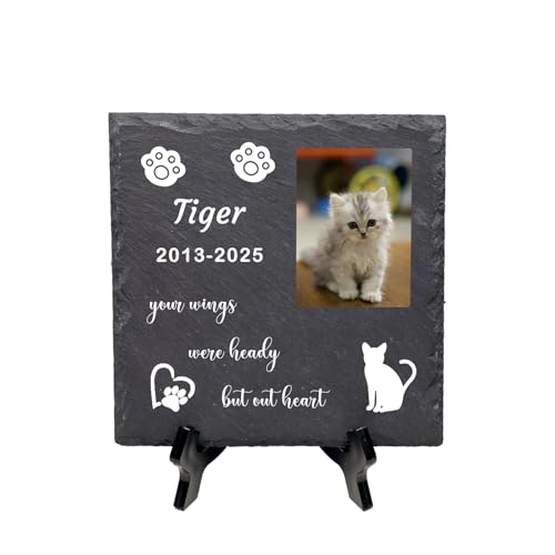 HOJKOUD Personalisiertes Grabzeichen, Hunde- und Katzen-Denkmal, Grabschmuck - Einzigartiges Erinnerungsstück. (Stil 10) von HOJKOUD