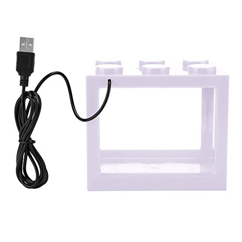 Dekorative Mini-Aquarium-USB-LED-Licht-Lampen-Aquarium-Box, geeignet for Büro-Teetisch-Wohnzimmer-Schreibtisch-Dekor von HOLABONITA