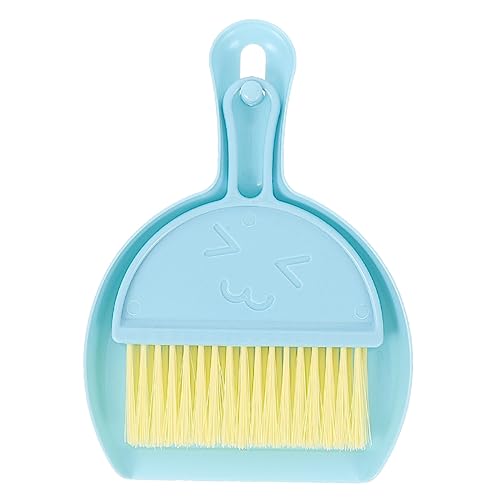 HOLIDYOYO 1 Satz Hamster Käfig Set Mini Bürste Kehrschaufel für Meerschweinchen Staubentferner und Käfigreinigung Platzsparend und Praktisch Blau von HOLIDYOYO