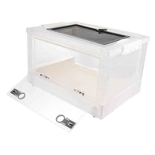 HOLIDYOYO 1 Satz Terrarium Hamster Tierkäfig Zwinger Kiste mit klein nagerhaus nager käfig Nagetierzubehör Nagerkäfig Tieraufbewahrung Igel Inkubator Zuchtbehälter für Haustiere Plastik Weiß von HOLIDYOYO