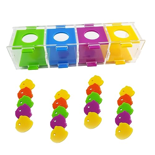 HOLIDYOYO 1 Satz Trainingsspielzeug Für Papageien Stapelspielzeug Sprechender Papagei Wellensittich Spiegel Vogel Papageien Ratte Roboter Papagei Haustier Papageienspielzeug Papageienzubehör von HOLIDYOYO