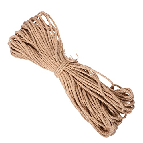 HOLIDYOYO 1 Stück DIY Hanfseil für Katzenkratzsäule Langlebig Sicher aus Natürlichem Jute für Kratzmöbel und Spielzeugersatz von HOLIDYOYO