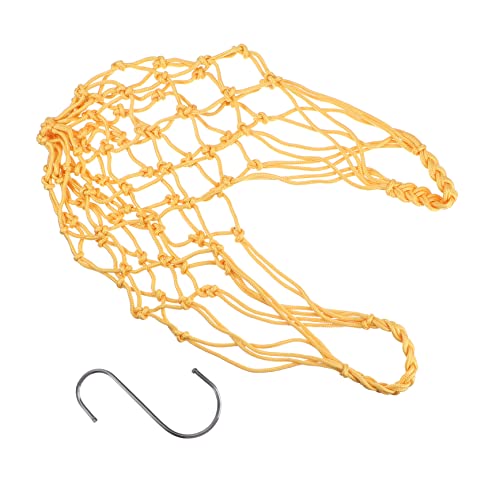 HOLIDYOYO 1 Stück Papageien-Futternetz Papageienkäfig intelligenter Vogelhäuschen vogelzubehör für käfig Bird Toys Vogelfuttertasche Papageienfutternetzbeutel Nylongewebe Yellow von HOLIDYOYO