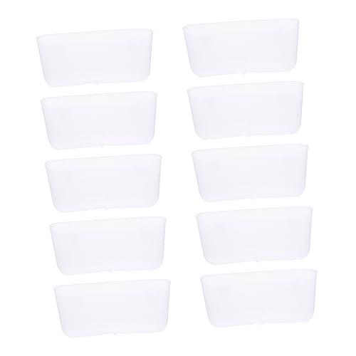 HOLIDYOYO 10 Stück Automatische Taubentröge Käfige Schüssel Kleiner Hühnerfutterautomat Kleiner Futternapf Haustiernapf Nistschalen Für Tauben Futterspender Nagetier Weiß Plastik HOLIDYOYO 10 Stück Automatische Taubentröge Käfige Schüssel Kleiner Hühnerfutterautomat Kleiner Futternapf Haustiernapf Nistschalen Für Tauben Futterspender Nagetier Weiß Plastik von HOLIDYOYO