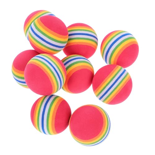 HOLIDYOYO 10 Stück Bunte Eva Floating Ball Katzenspielzeug Interaktives Kauspielzeug für Kätzchen und Hunde Leicht Schwimmfähig für Training Beschäftigung und Outdoor Spiel Zufällige Farbe von HOLIDYOYO