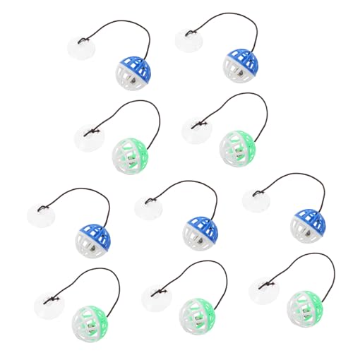 HOLIDYOYO 10Stücke Katzenspielzeug mit Saugnapf Interaktives Glockenspielzeug für Innenkatzen Teilig Langlebig Stimuliert die Ihrer für Bewegung HOLIDYOYO 10Stücke Katzenspielzeug mit Saugnapf Interaktives Glockenspielzeug für Innenkatzen Teilig Langlebig Stimuliert die Ihrer für Bewegung von HOLIDYOYO