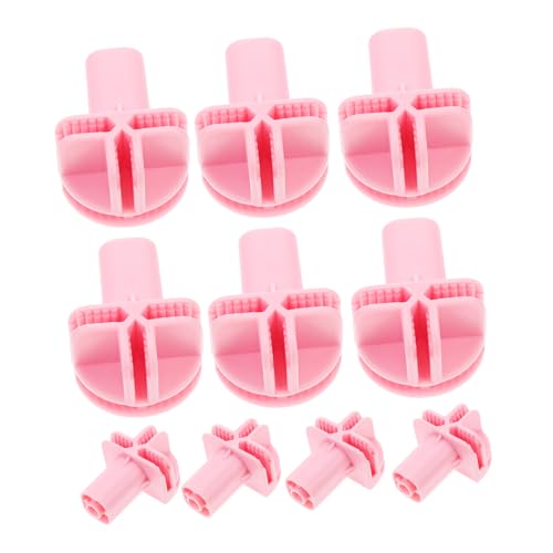 HOLIDYOYO 10pcs Vielseitiges Zaubererzubehör Für Katzen- Und Vogelkäfige Radstecker Ersatz Kleine Kunststoff -schwenkradadapter Rosa von HOLIDYOYO
