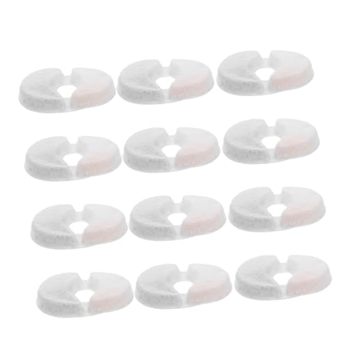 HOLIDYOYO 12 Stück Teiliges Katzen Trinkbrunnen Filter Schwamm Ersatzfilter für Kleine Haustier Wasserspender Aktivkohlefilter zur Geruchsbindung Zuverlässige Haar Partikelfiltration von HOLIDYOYO
